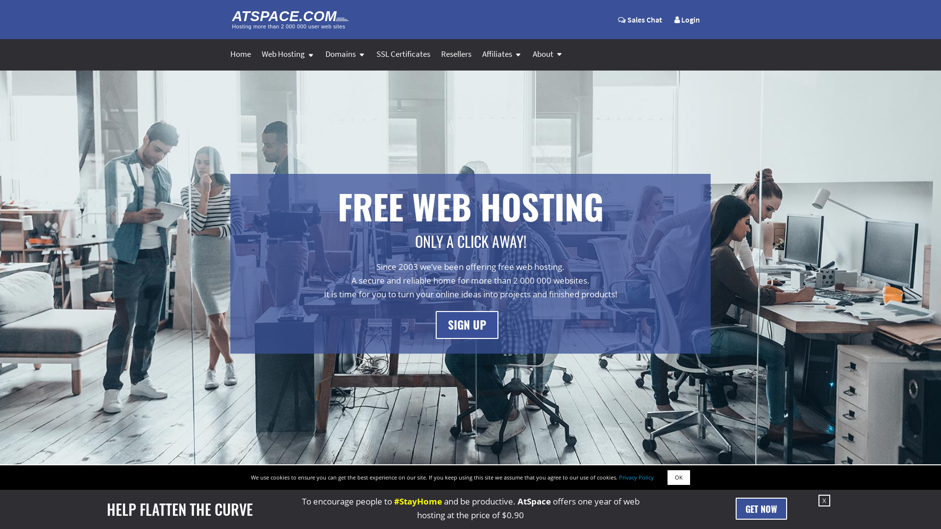 Screenshot https://atspace.com/