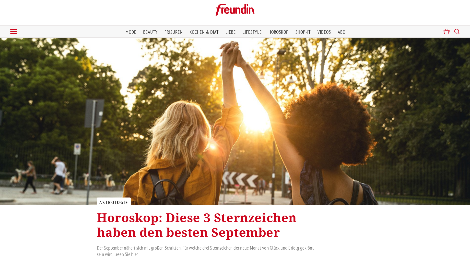 Screenshot https://freundin.de/